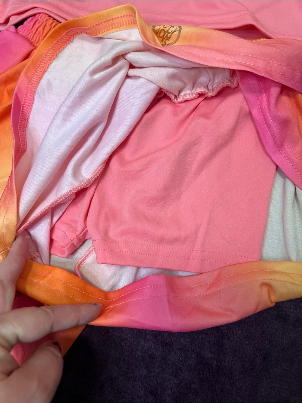 Body Glove Pink and Orange Girls Skort Set